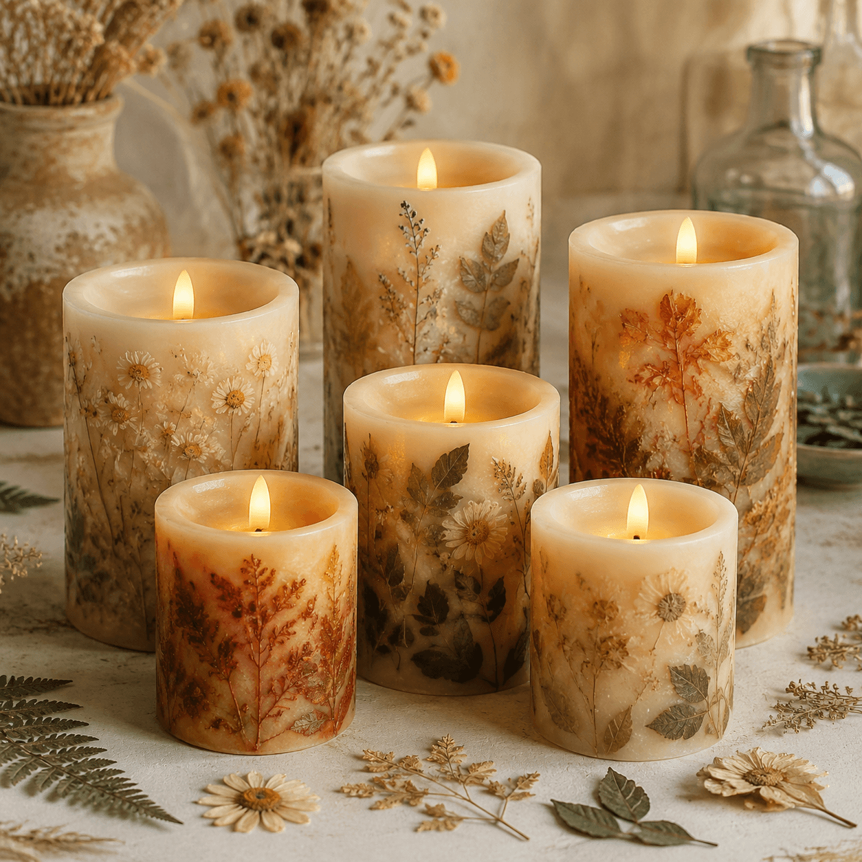 Flameless LED Candle Set of Six